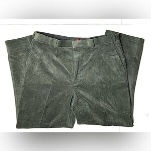 Vintage Haband's Lions Den Men's 40 Medium Green Khaki Corduroy Pants Slacks 90s